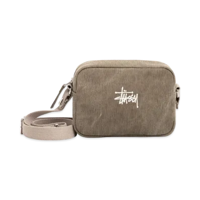 Stussy Waxed Canvas Pouch "Stone"