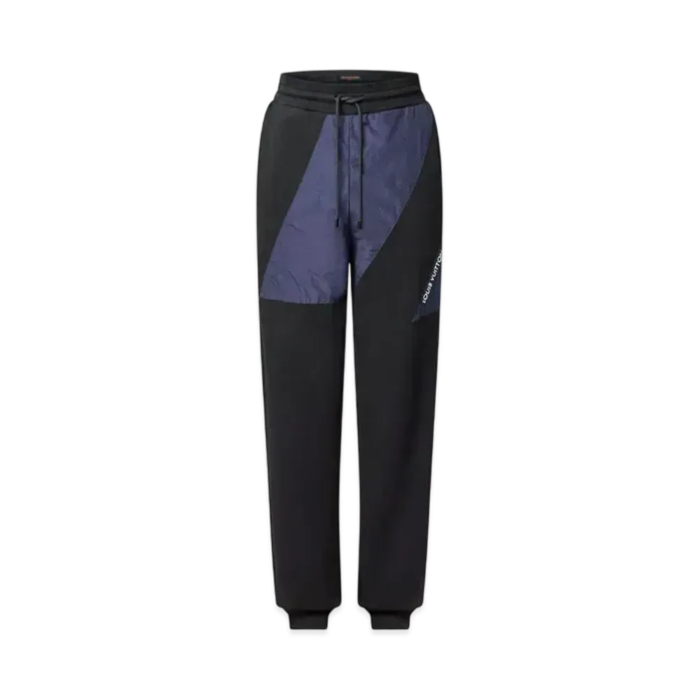 Louis Vuitton Technical Nylon And Cotton Knit Pants "Noir"