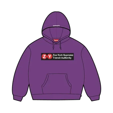 Supreme x Zoo York Hooded Sweatshirt "Purple"