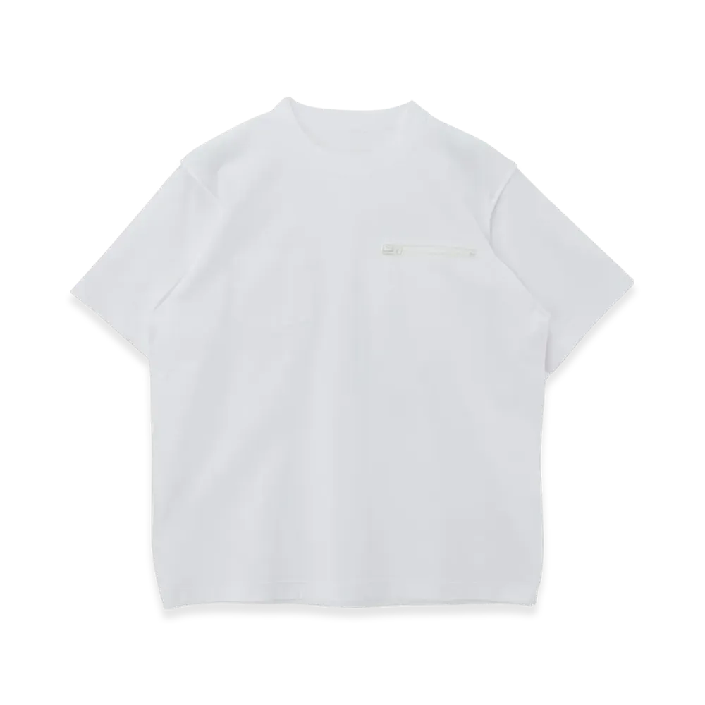 sacai Cotton Jersey T-Shirt "White"