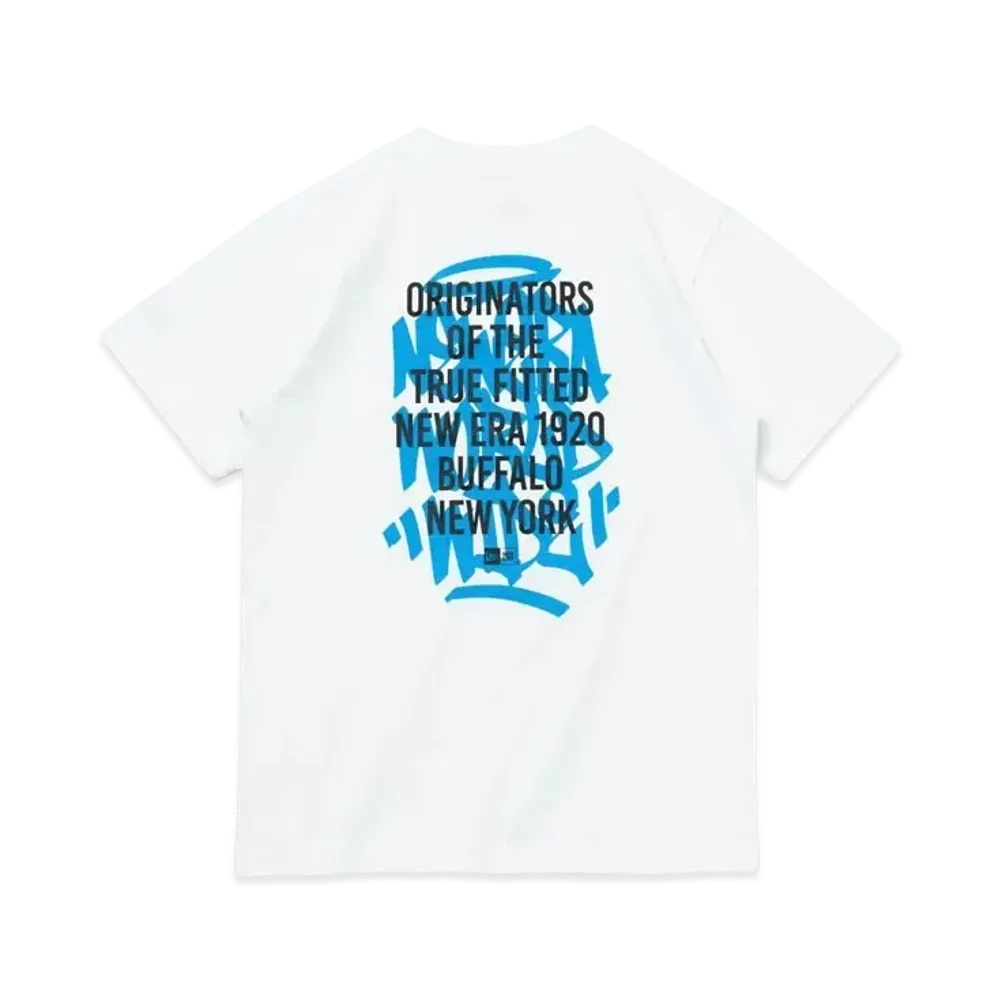 NEW ERA Youth Short Sleeve Cotton T-Shirt Graffiti "White"