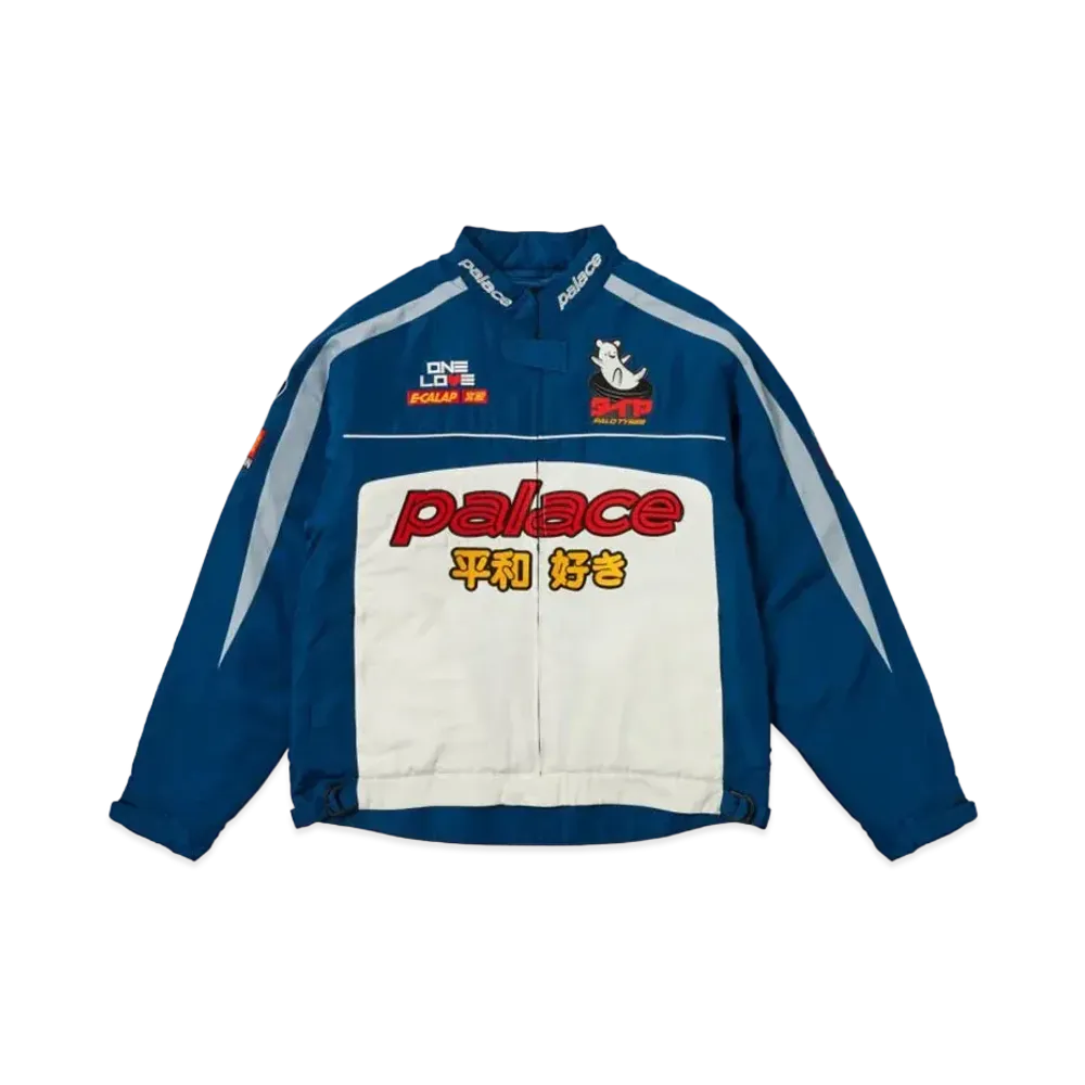 PALACE Faster Jacket "White Navy"