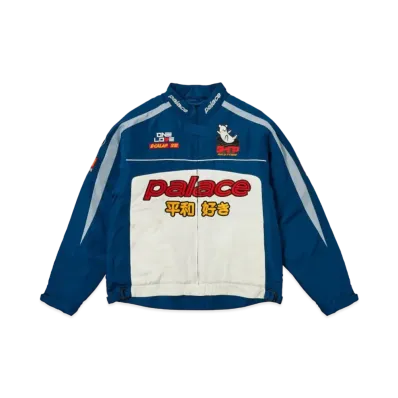 PALACE Faster Jacket "White Navy"