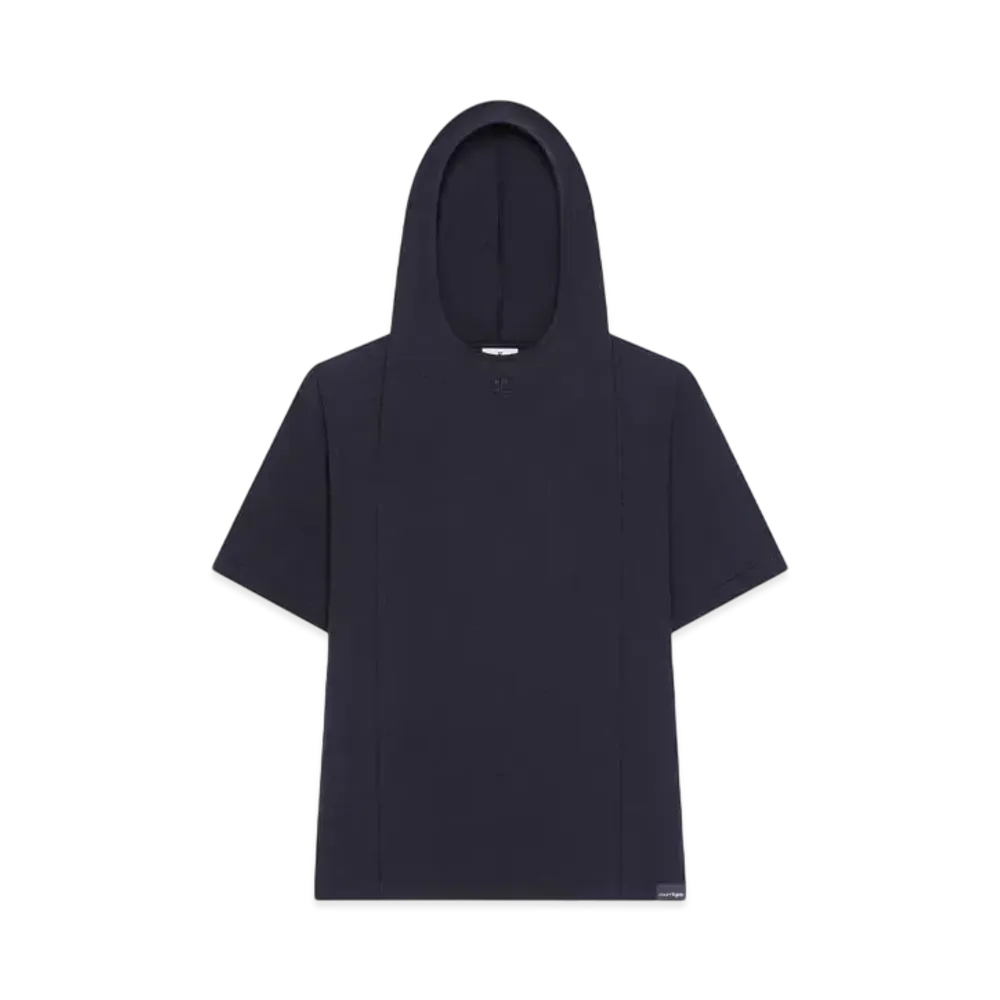 Courreges Hooded T-Shirt "Black"