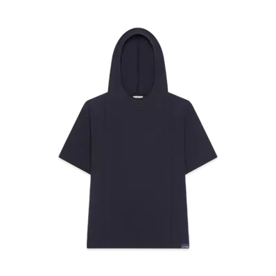 Courreges Hooded T-Shirt "Black"