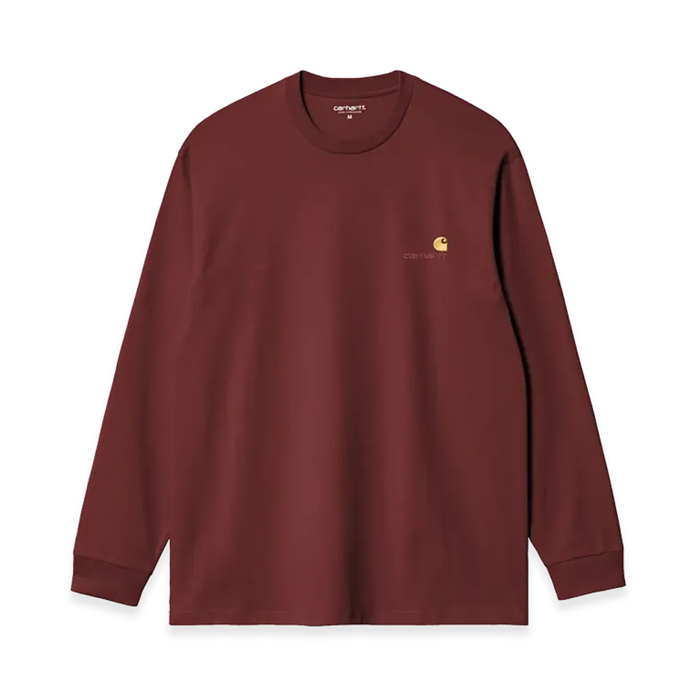 Carhartt WIP L/S American Script T-Shirt "Amarone"
