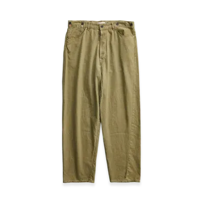 NICENESS H.Sharky Vintage Treat Herringbone Twist Jeans "Khaki"