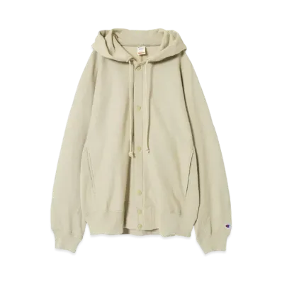 N.HOOLYWOOD Snap Hoodie Sweatshirt "Beige"