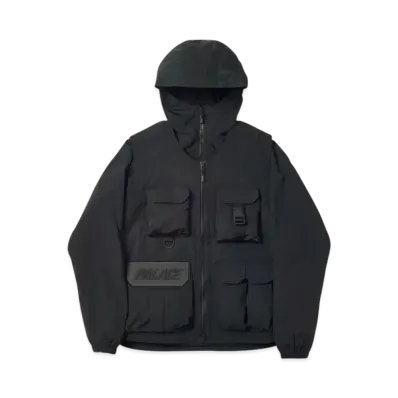 PALACE Utility Iridescent Jacket + Vest "Black"