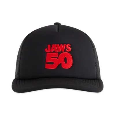 Kith x JAWS 50 Poly Foam Nolan Trucker Hat "Black"