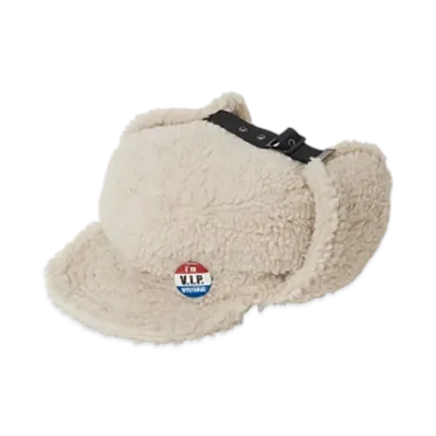 HYSTERIC GLAMOUR I'M V.I.P. Hysteric Boa Flight Cap "White"