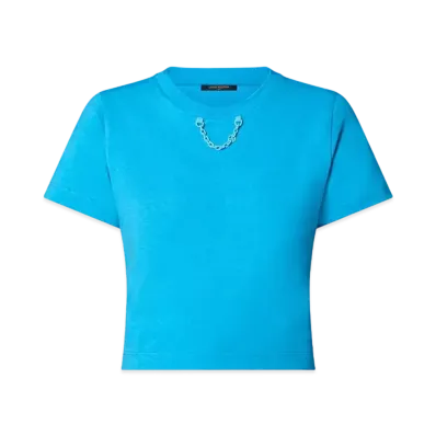 Louis Vuitton x Yayoi Kusama Short Sleeves Crop T-Shirt "Ocean"