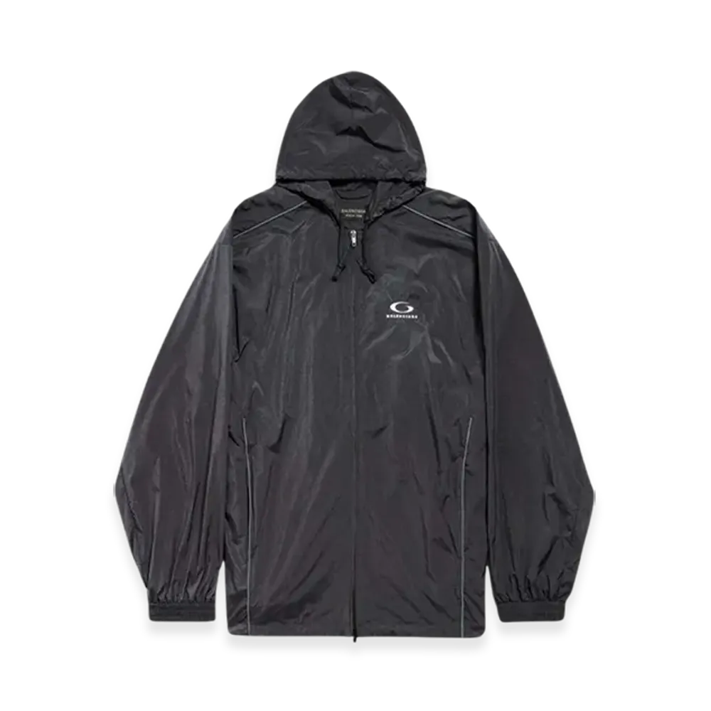 BALENCIAGA Logo Paneled Track Jacket "Black "