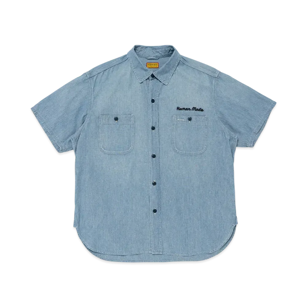 HUMAN MADE Chambray S/S Shirt "Indigo"