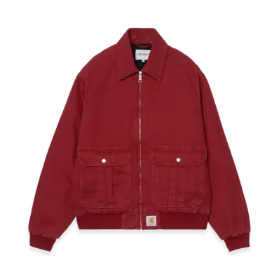 Carhartt WIP Stanton Jacket "Scarlet(Stone Washed)"