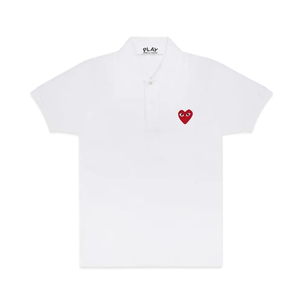 PLAY COMME des GARCONS Polo Shirt "White"