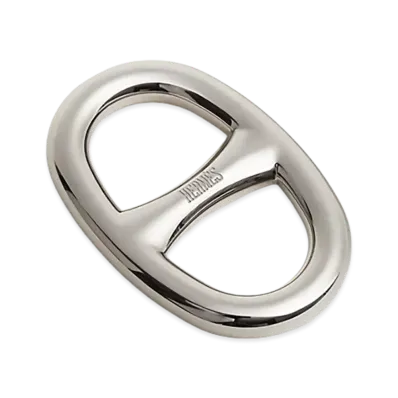 Hermes Scarf Ring 90 Chaine d'Ancre "Palladium"