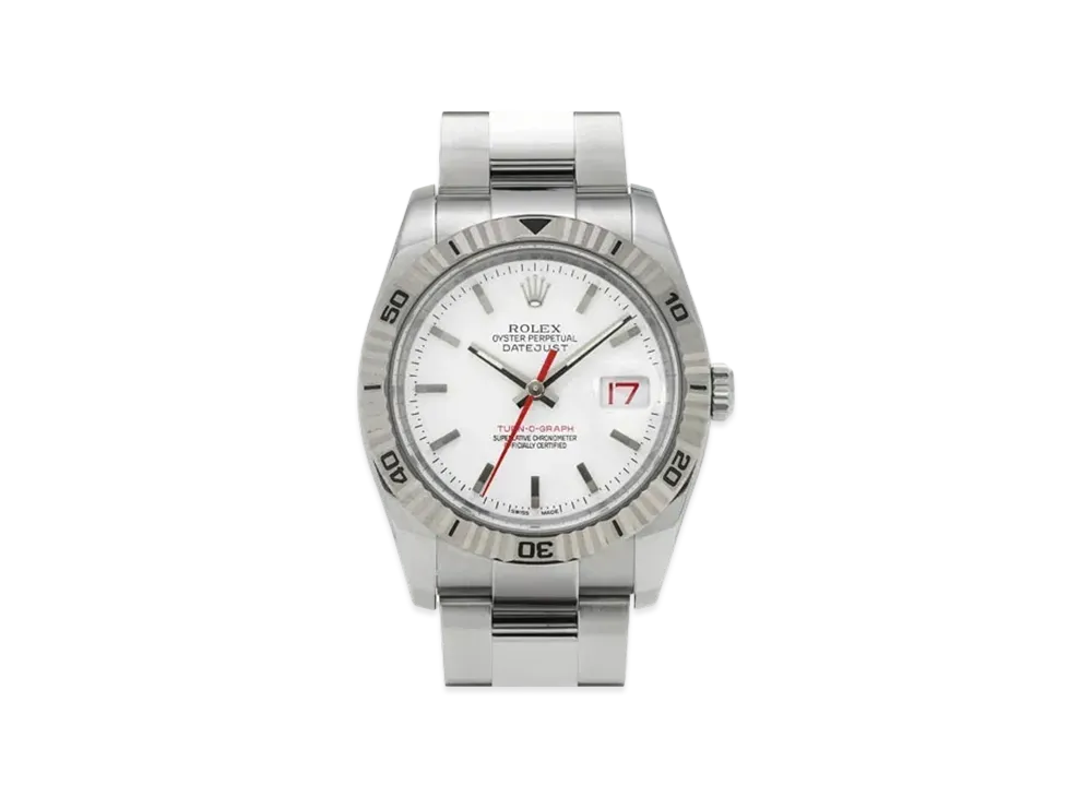 ロレックス デイトジャスト ターノグラフ "ホワイト/ステンレススチール/ホワイトゴールド" 116264