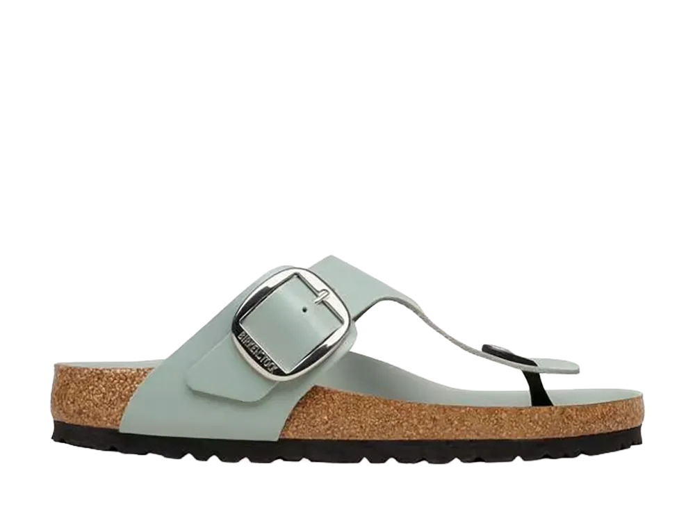 BIRKENSTOCK Women's Gizeh Big Buckle "High-Shine Pure Sage"