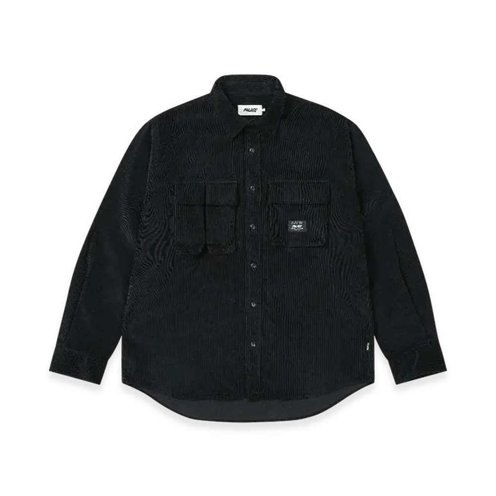 PALACE Double Pocket Cord Overshirt "Black"