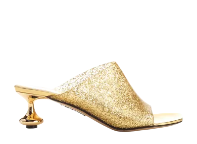 LOEWE Women's Toy Open Toe Mules "Gold"