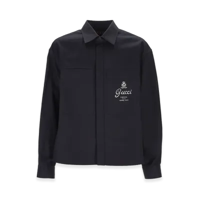 GUCCI Cotton Shirt "Blue"