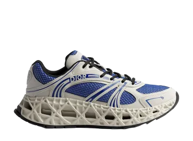 Dior B35 NXXT Sneaker Suede Calfskin Technical Fabric and Technical Mesh "White/Blue"