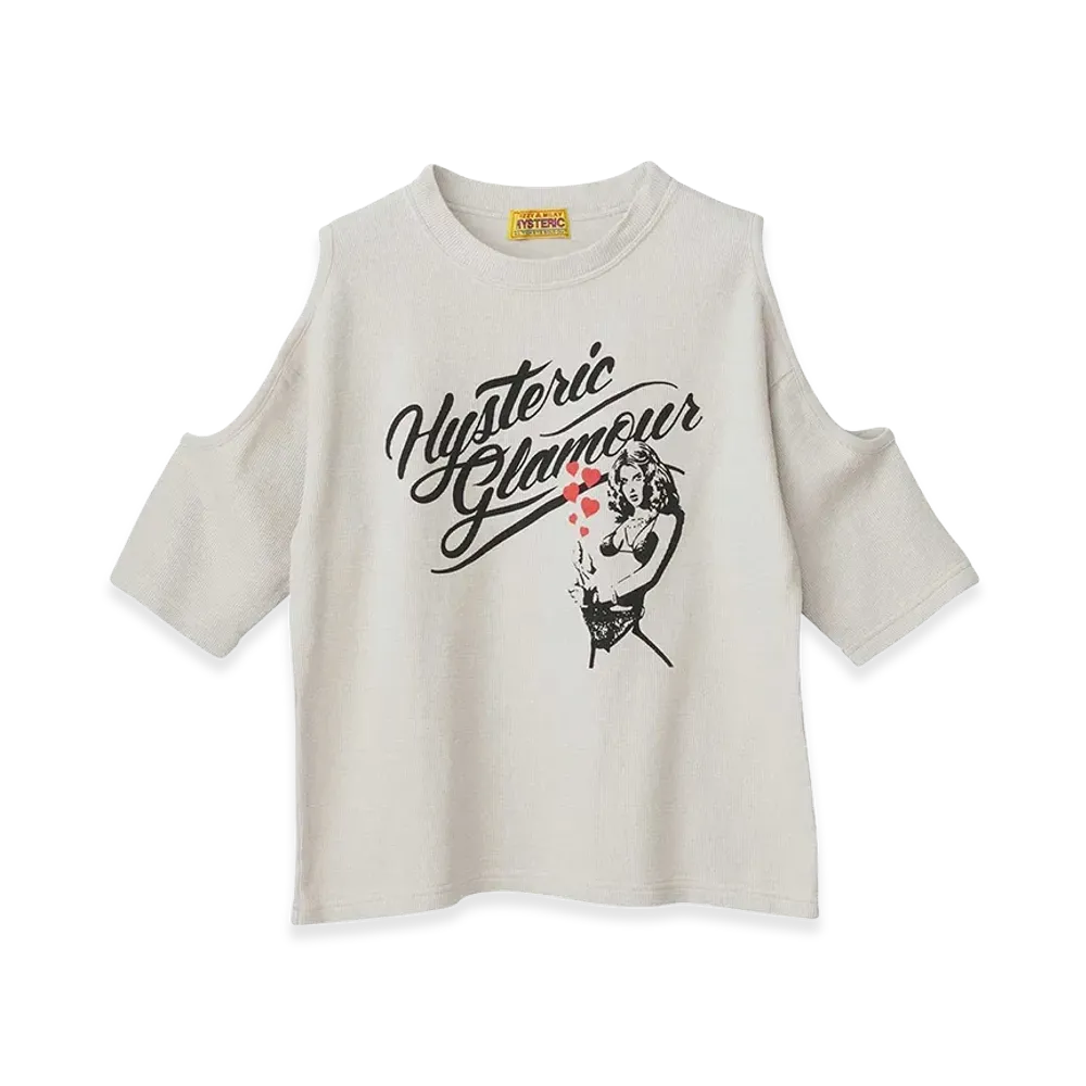 HYSTERIC GLAMOUR Women's HYSTERIC GIRL HEARTS Pullover "Beige"