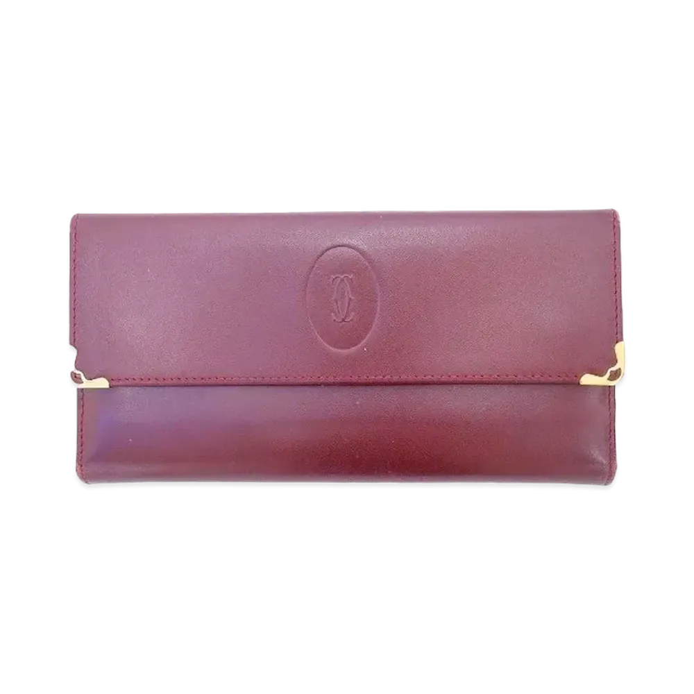 Cartier Must line Long Wallet "Red"