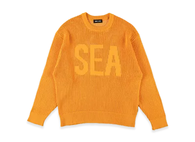 WIND AND SEA Mesh Logo Knit "Topaz Yellow"