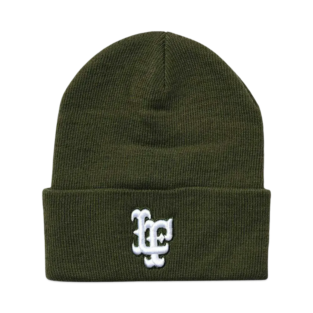LFYT LF LOGO LONG BEANIE "OLIVE"