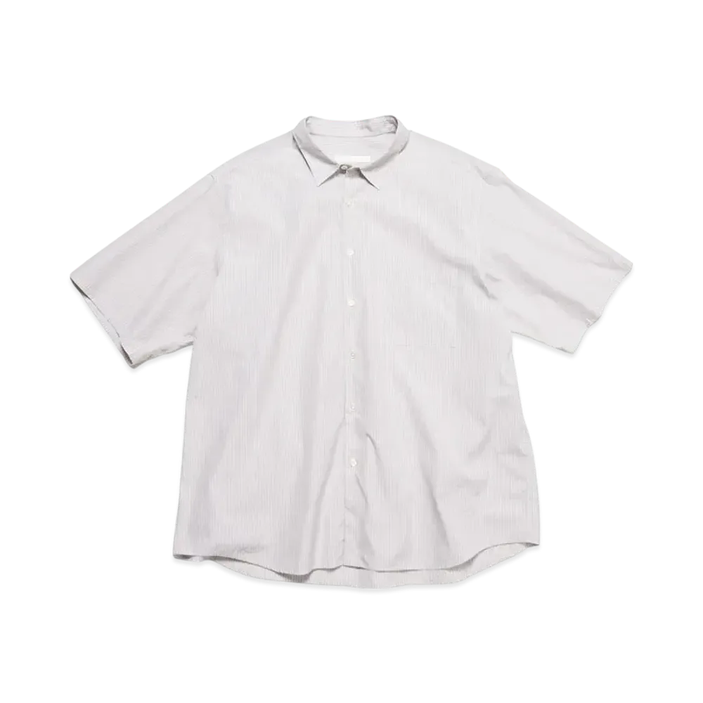 SOPHNET. Stripe Relax Fit S/S Shirt "Gray Stripe"