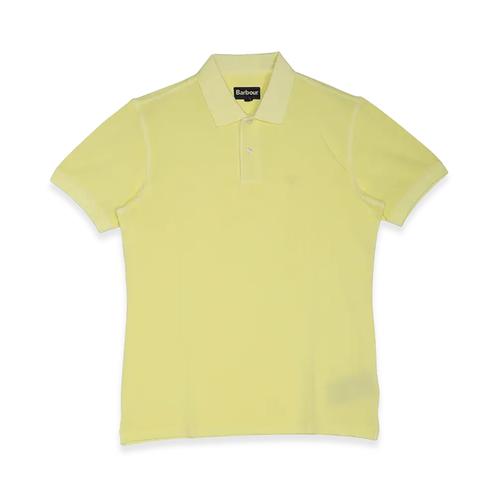 Barbour Washed Sport Polo Shirt "Lemon Zest"