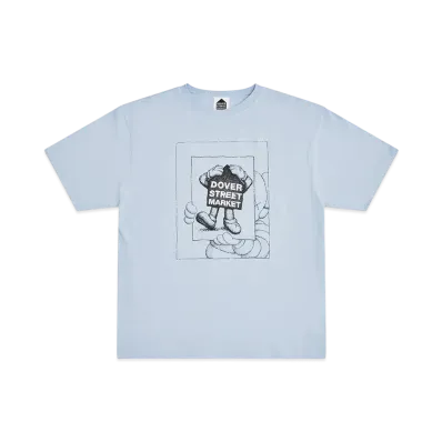 Dover Street Market (DSM) x KAWS Chum Tee "Light Blue"