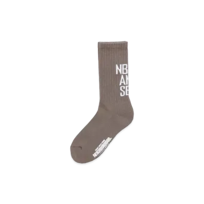 WIND AND SEA x NEIGHBORHOOD Logo Socks "Brown"