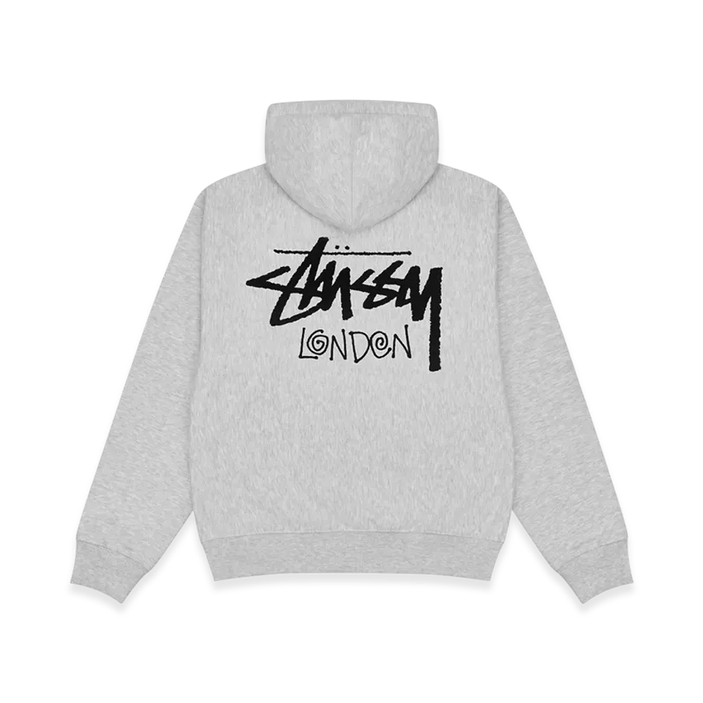 Stussy Stock London Zip Hoodie "Ash Heather"