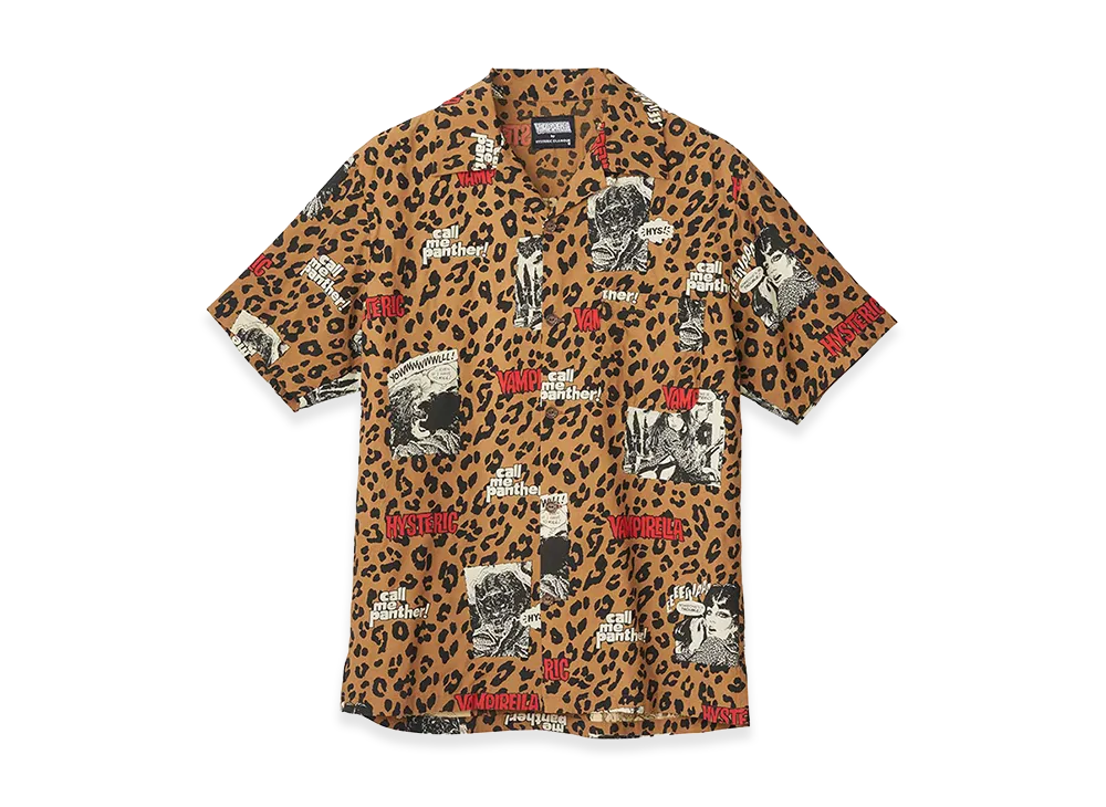 HYSTERIC GLAMOUR x Vampirella Open Collar Shirt "Yellow"