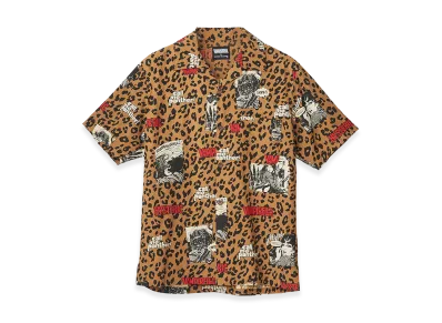 HYSTERIC GLAMOUR x Vampirella Open Collar Shirt "Yellow"