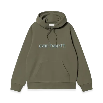 Carhartt WIP Hooded Carhartt Sweat "Leaf/Tourmaline"