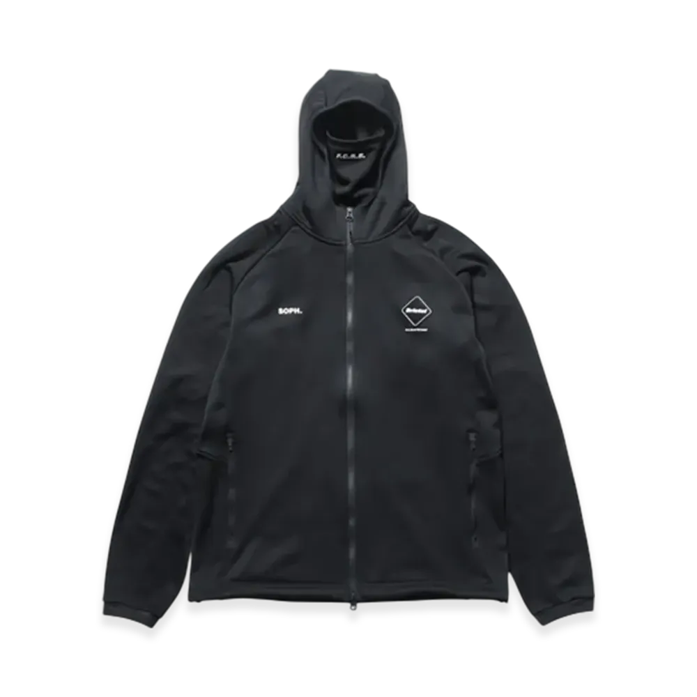 F.C.Real Bristol Stretch Fleece Gaiter Hoodie "Black"