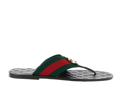 GUCCI Riviera Flip Flops "Black"