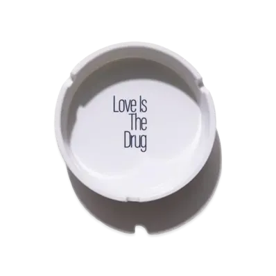 Noah LOVE IS THE DRUG ASHTRAY "White"