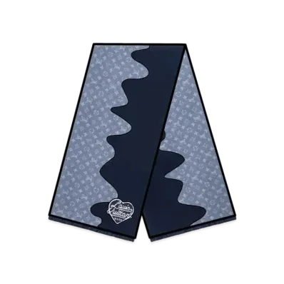 Louis Vuitton x NIGO MNG Drip Scarf "Blue"
