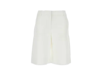 Valentino Women's Cotton Blend Shorts "White"