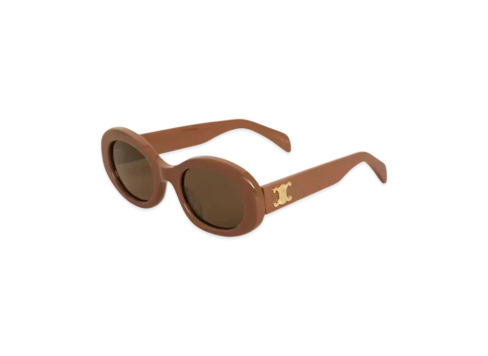 CELINE Triomphe 01 Sunglasses in Acetate "Camel"