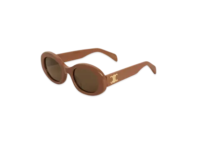 CELINE Triomphe 01 Sunglasses in Acetate "Camel"