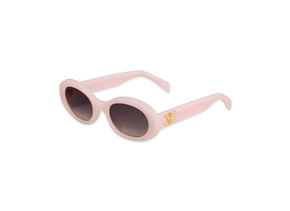 CELINE Triomphe 01 Sunglasses in Acetate "Milky Pastel Rose"