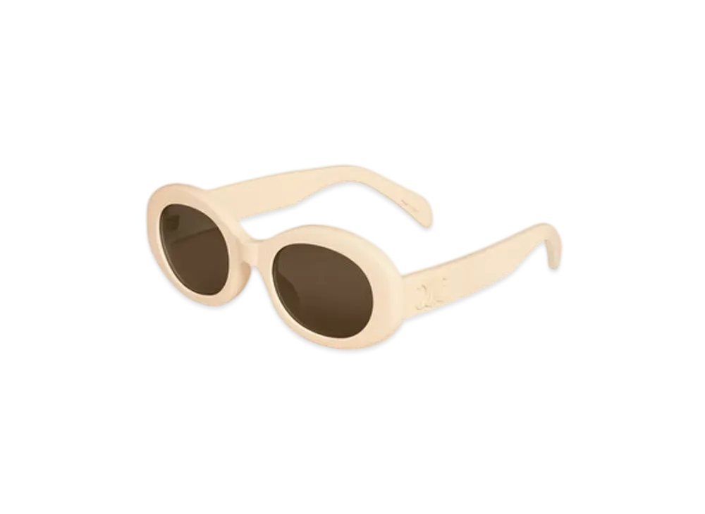 CELINE Triomphe 01 Sunglasses in Acetate "Ivory/Ivory"
