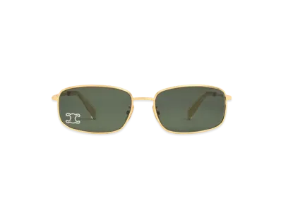 CELINE Triomphe Rhinestone 02 Sunglasses in Metal and Crystals "Gold"