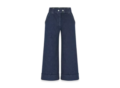 Dior Kids Cotton Denim Loose-Fit Jeans "Navy Blue"